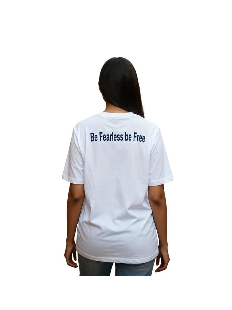 Be Fearless Be Free tee in White