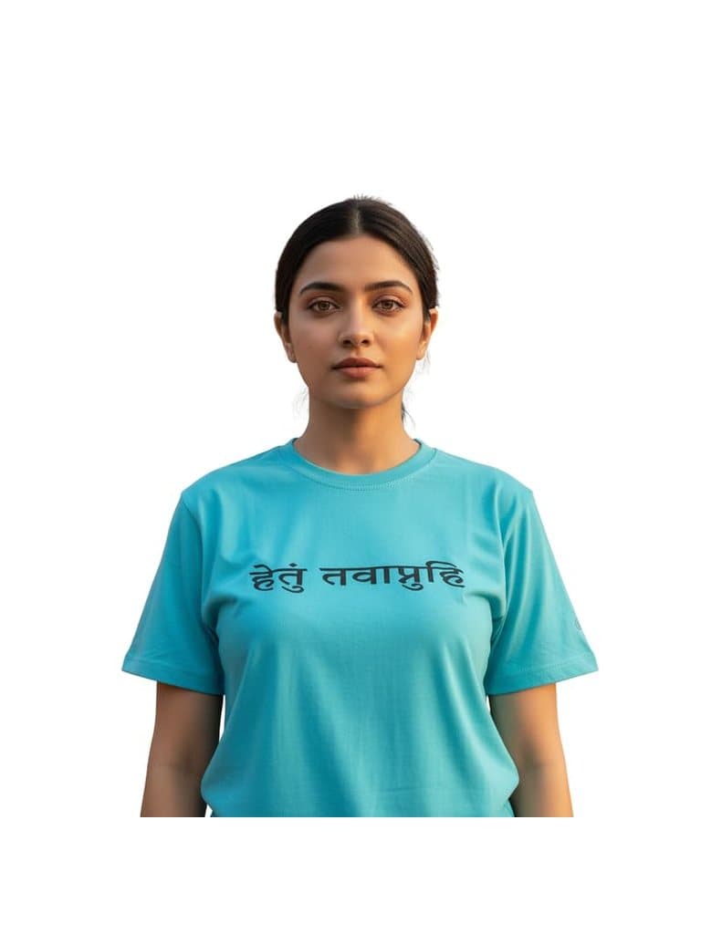 Find Your Purpose tee in Sky Blue